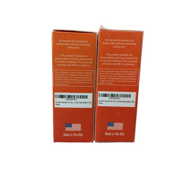 2 Pack Natrulo Turmeric Soap Bar 4 Oz - Picture 2 of 4